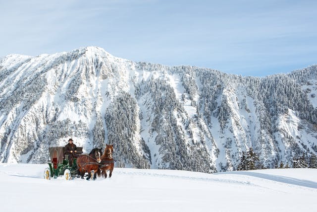 The Airelles horse drawn carriage